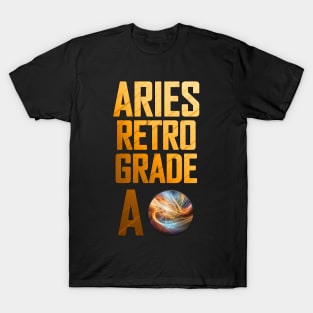 Aries Retro Grade A: Moon Mercury Fire T-Shirt